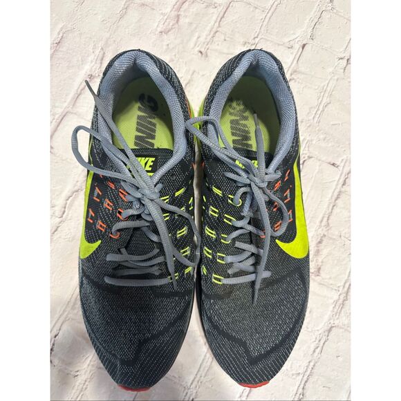 Nike Zoom Structure 18 Sneakers Black Neon Yellow Orange Running Men\'s Size 11.5 main image 12